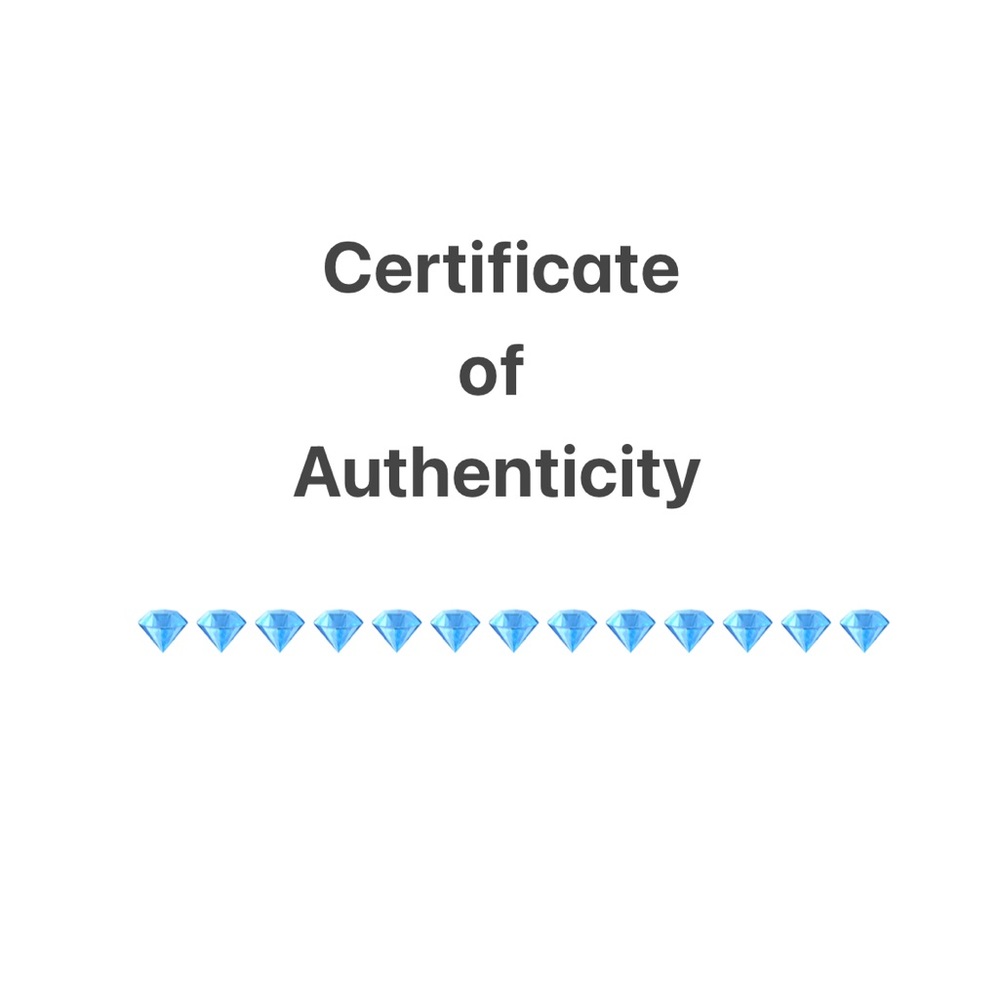Certificate of Authenticity